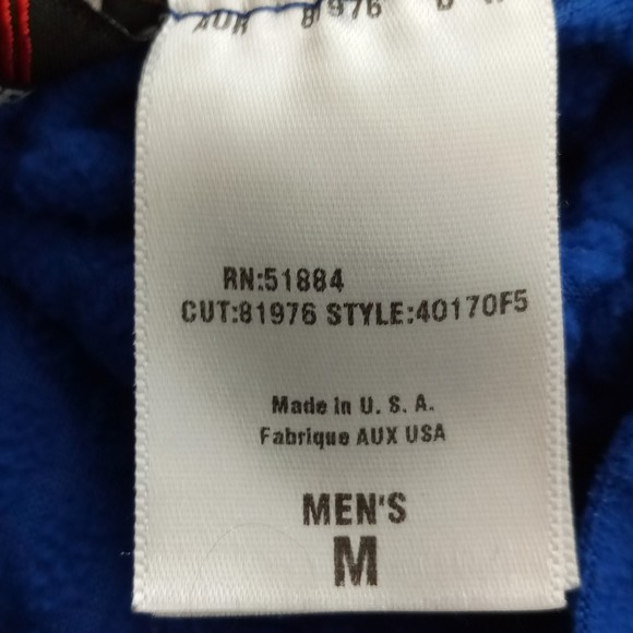 Patagonia Worn Wear Blue Fleece 1/4 Zip Pullover Sweater in Mens Size M - Picture 6 of 8